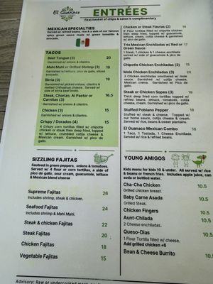 Menu photo 1 El Guanaco Oakland Park, FL