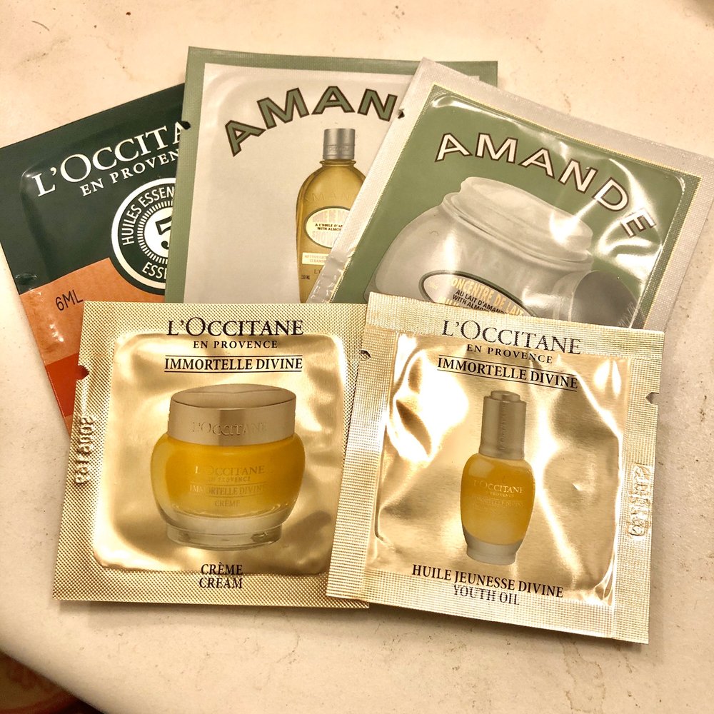 L'Occitane en Provence - Samples for travel! I'm a loyal customer! - Cosmetics & Beauty Supply Near Me - Walnut Creek, California L'Occitane en Provence - Samples for travel! I'm a loyal customer! - Cosmetics & Beauty Supply Near Me - Walnut Creek, California