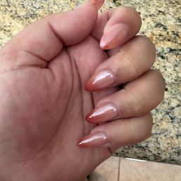 Ombré and chrome nails