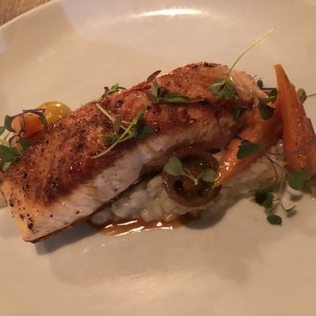 Beeside Balcony - Pan seared salmon - Mediterranean Near Me - Del Mar, California