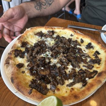 Wooden Paddle - Smoke and Shrooms - Pizza Near Me - Lemont, Illinois Wooden Paddle - Smoke and Shrooms - Pizza Near Me - Lemont, Illinois