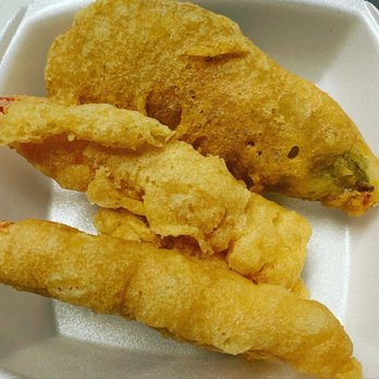 Gulick Delicatessen - Shrimp tempura. Potato tempura - Japanese Near Me - Honolulu, Hawaii Gulick Delicatessen - Shrimp tempura. Potato tempura - Japanese Near Me - Honolulu, Hawaii