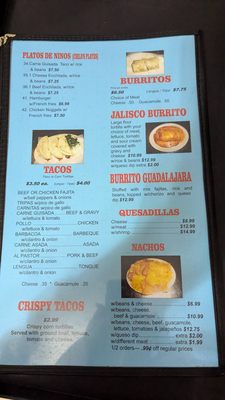 Menu photo 4 Taqueria Guadalajara Snyder, TX Menu photo 4 Taqueria Guadalajara Snyder, TX