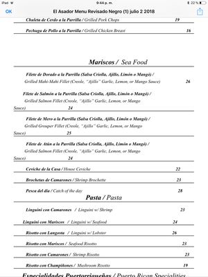 Menu photo 7 El Asador Old San Juan, PR Menu photo 7 El Asador Old San Juan, PR