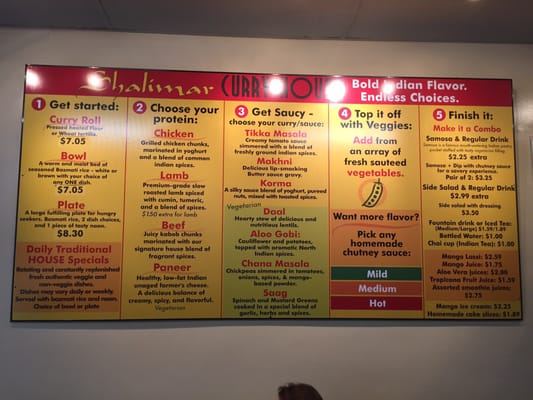 Menu photo 2 Shalimar Curry House Columbia, SC Menu photo 2 Shalimar Curry House Columbia, SC