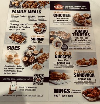 Menu photo 1 Krispy Krunchy Chicken Manor, TX Menu photo 1 Krispy Krunchy Chicken Manor, TX