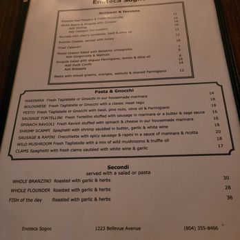 Enoteca Sogno - Italian Near Me - Richmond, Virginia