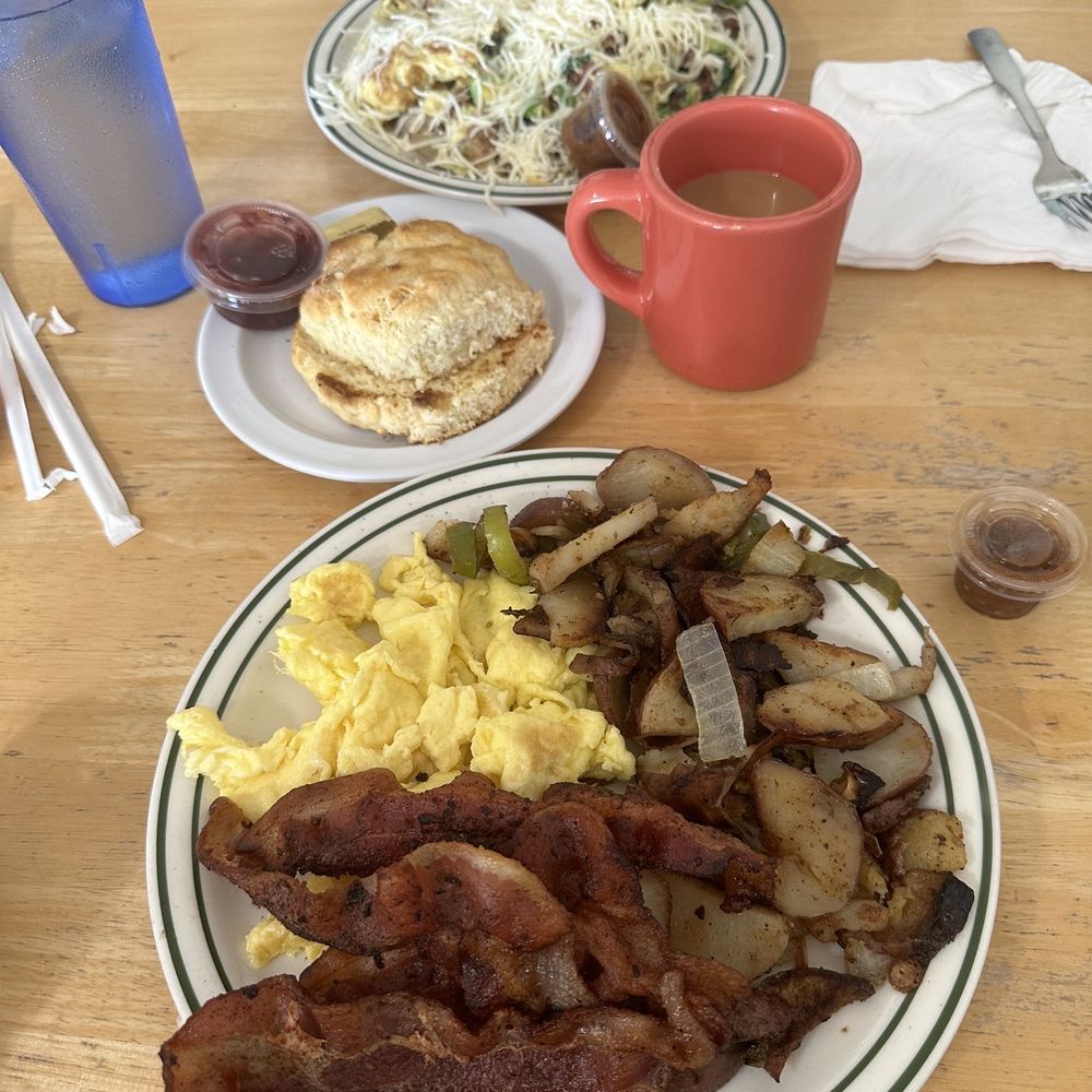 Lil'Bits - Two eggs combo & The Ol Popeye Theyre homemade biscuit and jam - American Near Me - Grover Beach, California Lil'Bits - Two eggs combo & The Ol Popeye Theyre homemade biscuit and jam - American Near Me - Grover Beach, California