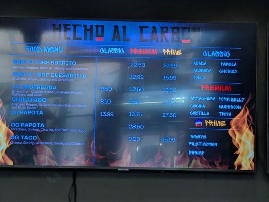 Menu photo 2 Hecho Al Carbon Riverside, CA