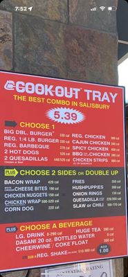 Menu photo 1 Cook Out Salisbury, NC
