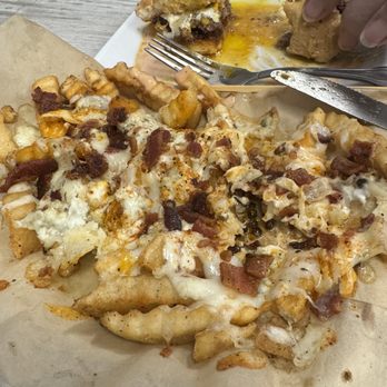 Cookie Dough Monster - Glory Hole Burger and Bleu Buffalo Fries - Bakeries Near Me - Pigeon Forge, Tennessee Cookie Dough Monster - Glory Hole Burger and Bleu Buffalo Fries - Bakeries Near Me - Pigeon Forge, Tennessee