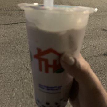 The Teahouse Tapioca and Tea - Taro Coconut Cream Tea with boba and almond pudding - Coffee & Tea Near Me - Houston, Texas The Teahouse Tapioca and Tea - Taro Coconut Cream Tea with boba and almond pudding - Coffee & Tea Near Me - Houston, Texas
