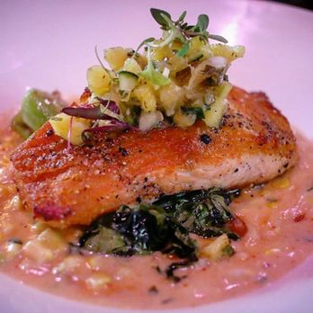 Union 50 - Salmon, crisp yet moist! All onolicious. In a thai curry broth. - Gastropubs Near Me - Indianapolis, Indiana