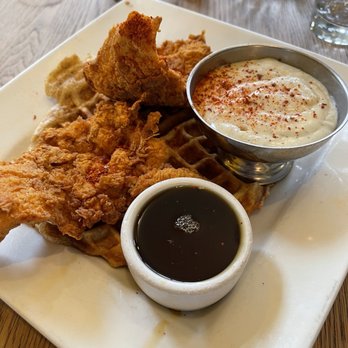 900 Grayson - Demon Lover - Tender Chicken Breast with some spice. Gotta get both syrup and gravy. Mind Blowing! - Breakfast & Brunch Near Me - Berkeley, California