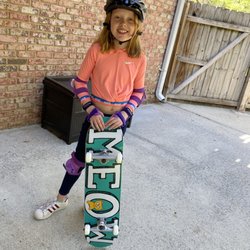 Anatole's Bike Skate Surf - Anatoles ordered a special skateboard for our girl for Easter and she couldn't be happier!