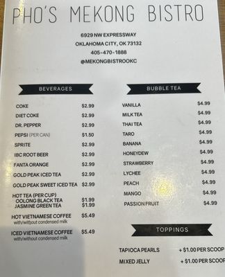 Menu photo 8 Pho’s Mekong Bistro Oklahoma City, OK Menu photo 8 Pho’s Mekong Bistro Oklahoma City, OK