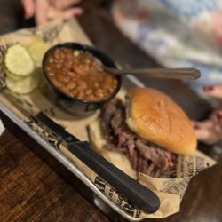 Blackburn's BBQ - Brisket sandwich