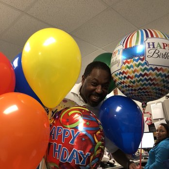 My Custom Balloons - He's super excited about his birthday balloons - Balloon Services Near Me - Arlington, Virginia