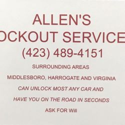 Will’s Locksmithing - Business Card