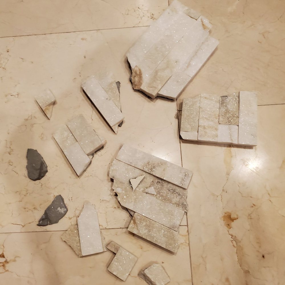 Creative Home Enhancement - Broken tiles that were put up with them - Flooring Near Me - Anthem, Arizona Creative Home Enhancement - Broken tiles that were put up with them - Flooring Near Me - Anthem, Arizona