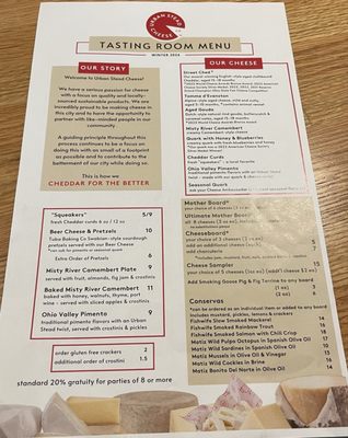 Menu photo 1 Urban Stead Cheese Cincinnati, OH Menu photo 1 Urban Stead Cheese Cincinnati, OH