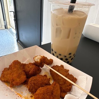 Oh My Boba - popcorn chicken and the classic jasmine milk tea - Coffee & Tea Near Me - San Jose, California Oh My Boba - popcorn chicken and the classic jasmine milk tea - Coffee & Tea Near Me - San Jose, California
