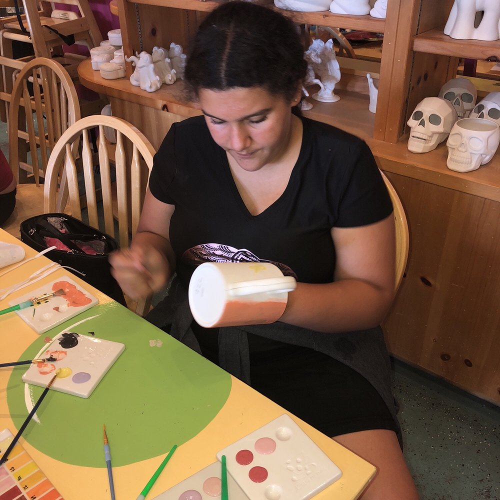 Color Me Mine - My oldest niece got herself a cup - Paint-Your-Own Pottery Near Me - Porter Ranch, California Color Me Mine - My oldest niece got herself a cup - Paint-Your-Own Pottery Near Me - Porter Ranch, California