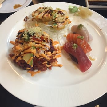 Harumi - Tuna tower lunch special (with miso soup) - $15! - Japanese Near Me - Phoenix, Arizona Harumi - Tuna tower lunch special (with miso soup) - $15! - Japanese Near Me - Phoenix, Arizona