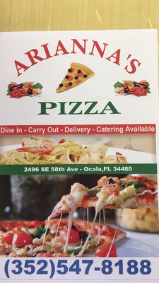 Menu photo 5 Arianna's Pizza Ocala, FL Menu photo 5 Arianna's Pizza Ocala, FL
