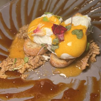 Boca - BBQ Pork Benedict - New American Near Me - Sarasota, Florida