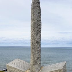Pointe du Hoc - Battle Memorial in Shape of a Bayonette at Pointe du Hoc
