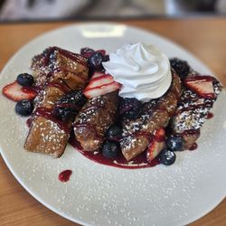 The Three Mothers Cuisine & Bakery - French toast with berries.