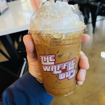 The Waffle Bus - Vietnamese Iced Caramel Latte - Waffles Near Me - Houston, Texas The Waffle Bus - Vietnamese Iced Caramel Latte - Waffles Near Me - Houston, Texas