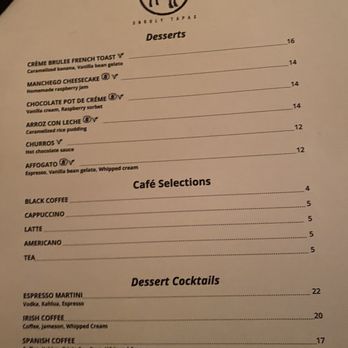 Oveja Negra - Dessert menu - Tapas/Small Plates Near Me - San Jose, California Oveja Negra - Dessert menu - Tapas/Small Plates Near Me - San Jose, California