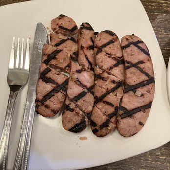 Rosine's Restaurant - Chicken apple sausage with the grill marks! - American Near Me - Monterey, California