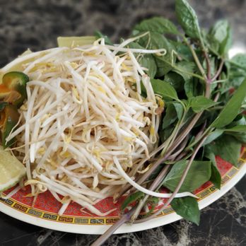 Cafe Bích Nga - a plate of bean sprouts and lime - Vietnamese Near Me - Pinellas Park, Florida Cafe Bích Nga - a plate of bean sprouts and lime - Vietnamese Near Me - Pinellas Park, Florida