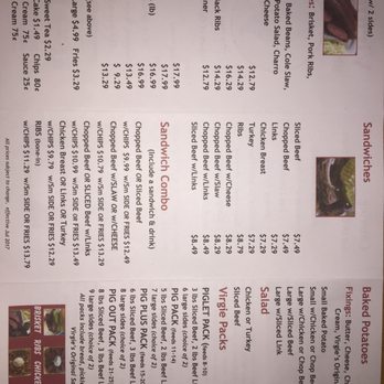 Virgie's BBQ & Catering - Menu side 2 - Barbeque Near Me - Houston, Texas Virgie's BBQ & Catering - Menu side 2 - Barbeque Near Me - Houston, Texas