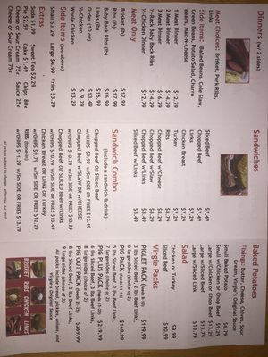 Menu photo 1 Virgie's BBQ & Catering Houston, TX Menu photo 1 Virgie's BBQ & Catering Houston, TX