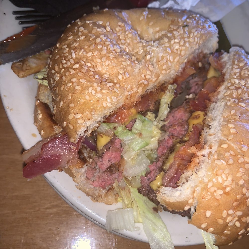 Texas Roadhouse - Bacon cheeseburger [undercooked] - Steakhouses Near Me - Bear, Delaware