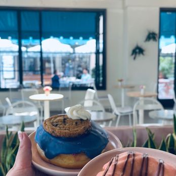 Hook And Press Donuts - cookie monster and chocolate strawberry - Donuts Near Me - Santa Barbara, California Hook And Press Donuts - cookie monster and chocolate strawberry - Donuts Near Me - Santa Barbara, California