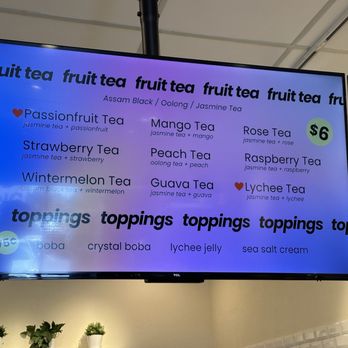 Jodo Tea - Fruit tea menu 4/19/24 - Bubble Tea Near Me - Tacoma, Washington