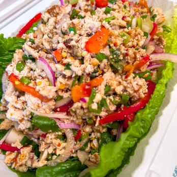 Bualoy Cuisine - Larb Gai Salad - Laotian Near Me - Devon, Pennsylvania Bualoy Cuisine - Larb Gai Salad - Laotian Near Me - Devon, Pennsylvania