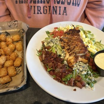 Nation Milford - Cobb Salad with grilled chicken and tater tots - American Near Me - Milford, Ohio Nation Milford - Cobb Salad with grilled chicken and tater tots - American Near Me - Milford, Ohio