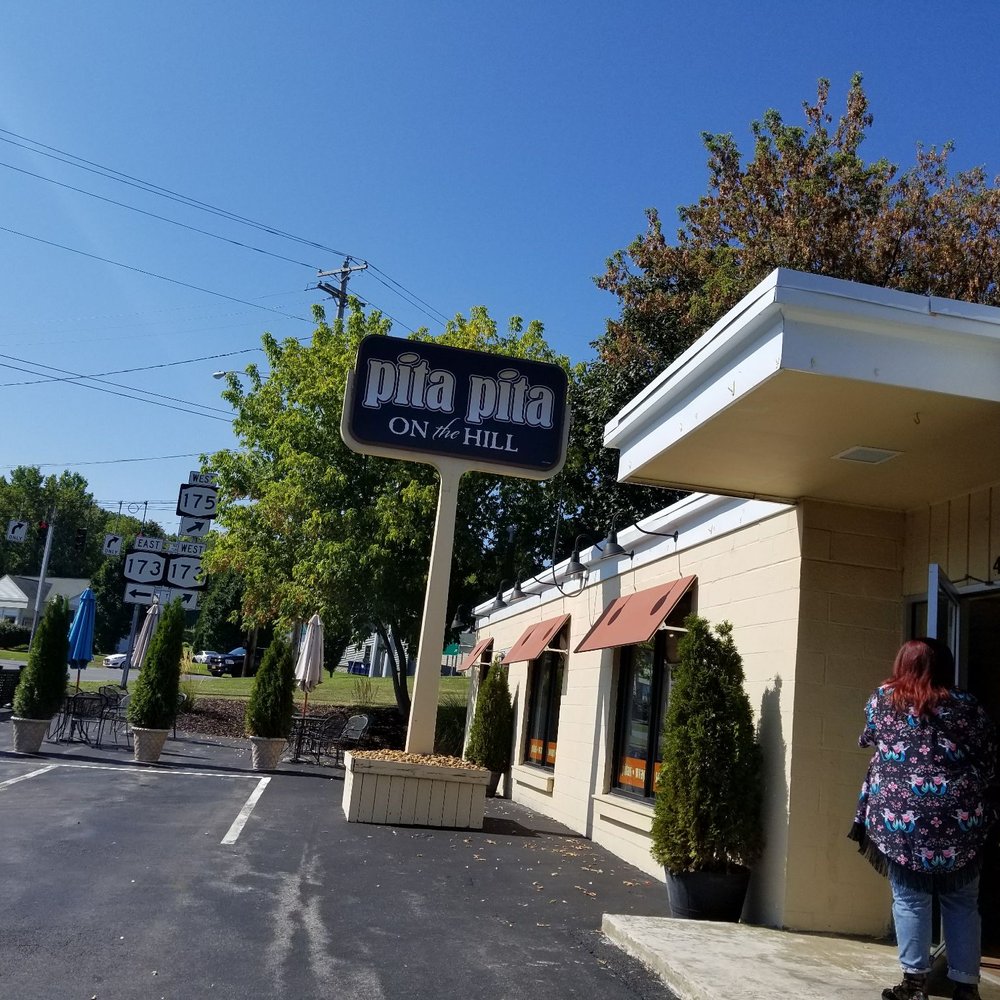 Outside of Pita Pita. Outside of Pita Pita.
