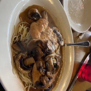 Zuccarelli - Chicken Marsala with angel hair - Pizza Near Me - Pompano Beach, Florida