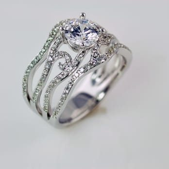 Mouradian Jewelry - Micro-Set curved Engagement Ring ! - Jewelry Near Me - Boston, Massachusetts Mouradian Jewelry - Micro-Set curved Engagement Ring ! - Jewelry Near Me - Boston, Massachusetts