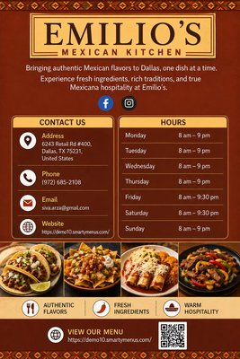 Menu photo 2 Emilio's Mexican Kitchen Dallas, TX Menu photo 2 Emilio's Mexican Kitchen Dallas, TX