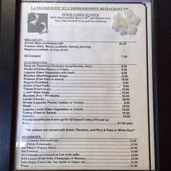 La Tranquilite L'Impressioniste Restaurant - Haitian Near Me - Brooklyn, New York La Tranquilite L'Impressioniste Restaurant - Haitian Near Me - Brooklyn, New York