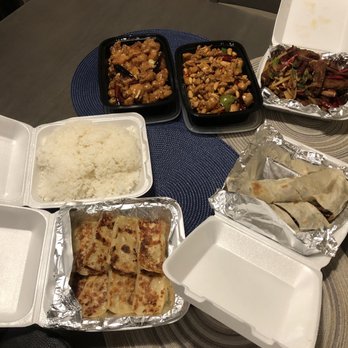 Happy Kitchen - Pork dumplings, lamb ribs, beef roll, mushroom chicken, orange chicken - Chinese Near Me - Chino Hills, California