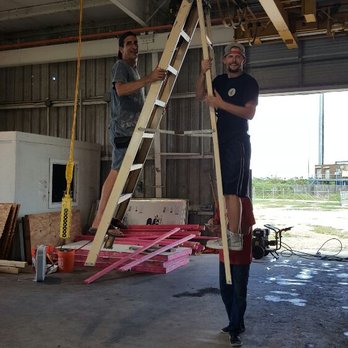 Easy Does It Moving And Storage - Clowning around with the crane. Lol - Movers Near Me - Galveston, Texas